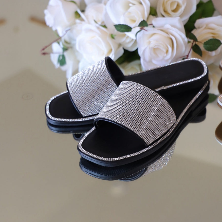 Women's Rhinestone Wide Fit Sandals