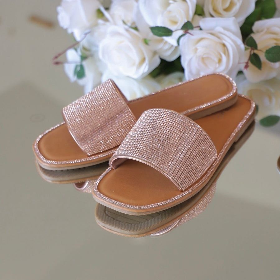 Women's Rhinestone Wide Fit Sandals