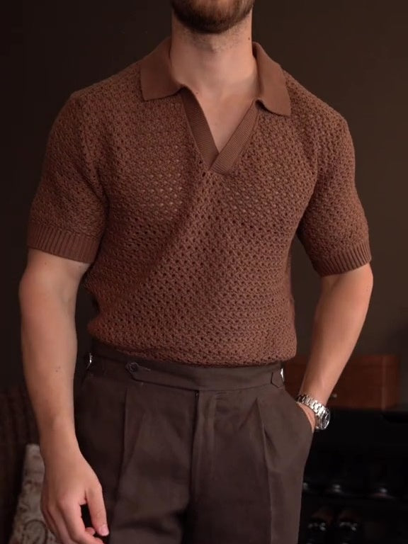 Men's Casual Comfy Polo Shirt